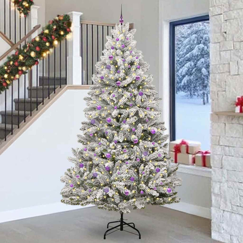 Chargez l'image dans la visionneuse de la galerie, Vidaxl kunstkerstboom met 300 led groen en wit 270 cm pvc en metaal