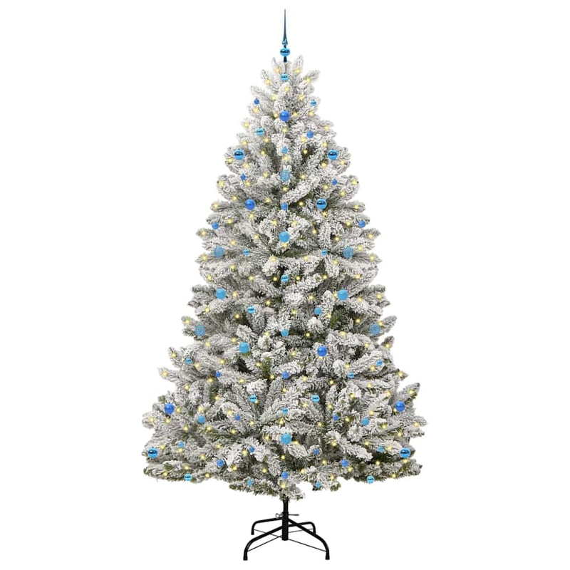 Chargez l'image dans la visionneuse de la galerie, Vidaxl kunstkerstboom met 300 led groen en wit 270 cm pvc en metaal