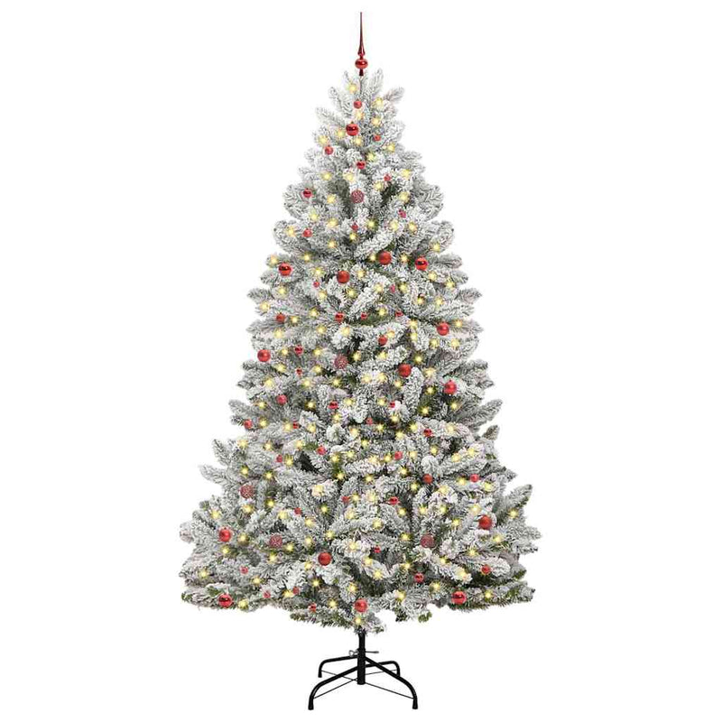 Chargez l'image dans la visionneuse de la galerie, Vidaxl kunstkerstboom met 300 led groen en wit 300 cm pvc en metaal