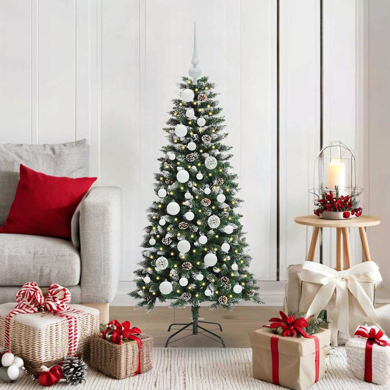 ギャラリービューアに画像をロードする, Vidaxl kunstkerstboom met 150 led groen 120 cm pvc en plastic en staal