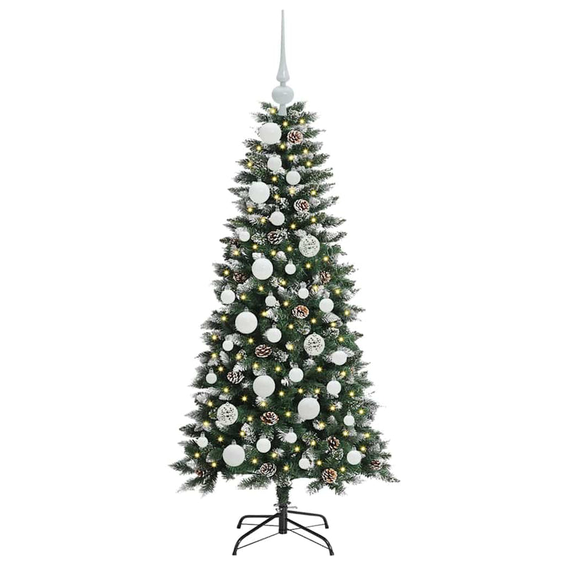ギャラリービューアに画像をロードする, Vidaxl kunstkerstboom met 150 led groen 120 cm pvc en plastic en staal