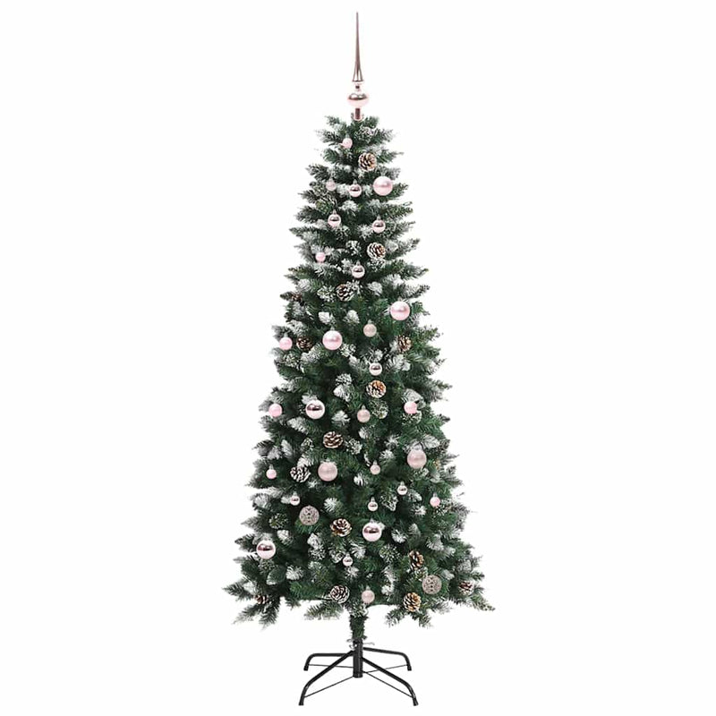 Chargez l'image dans la visionneuse de la galerie, Vidaxl kunstkerstboom met 150 led groen 150 cm pvc en plastic en staal