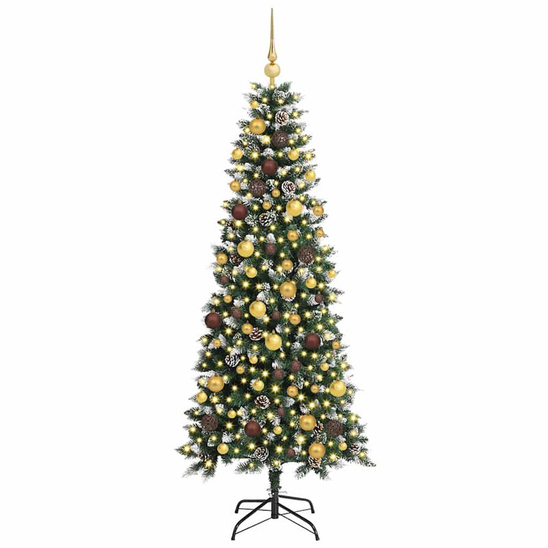 ギャラリービューアに画像をロードする, Vidaxl kunstkerstboom met 300 led groen 180 cm pvc en plastic en staal