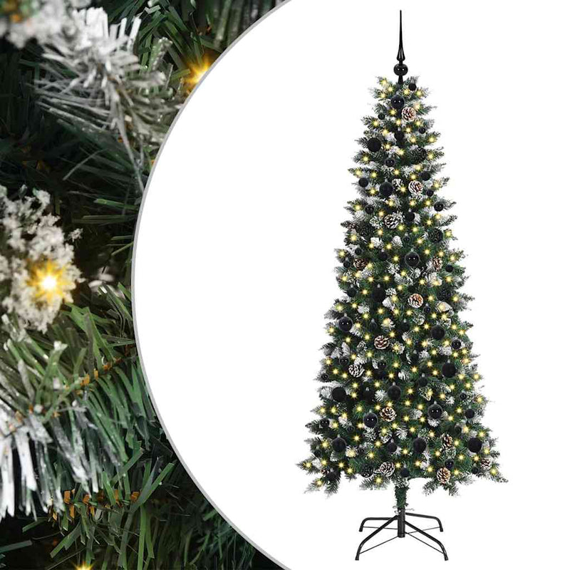 ギャラリービューアに画像をロードする, Vidaxl kunstkerstboom met 300 led groen 180 cm pvc en plastic en staal