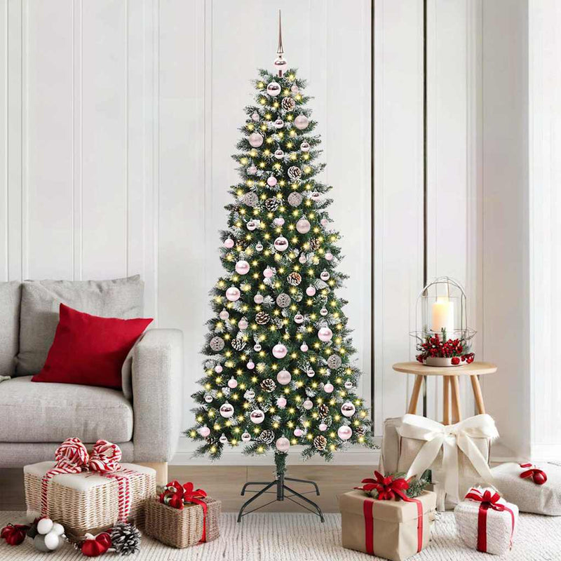 ギャラリービューアに画像をロードする, Vidaxl kunstkerstboom met 300 led groen 180 cm pvc en plastic en staal