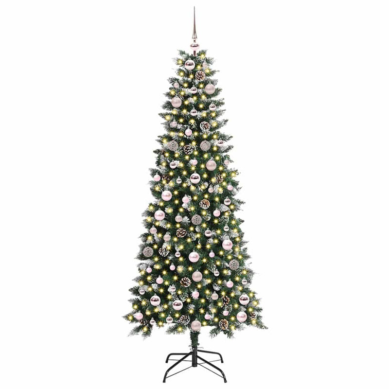 ギャラリービューアに画像をロードする, Vidaxl kunstkerstboom met 300 led groen 180 cm pvc en plastic en staal