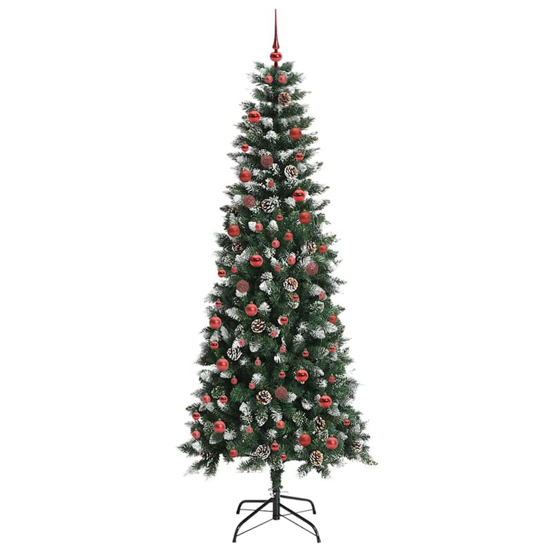 Chargez l'image dans la visionneuse de la galerie, Vidaxl kunstkerstboom met 300 led groen 210 cm pvc en plastic en staal