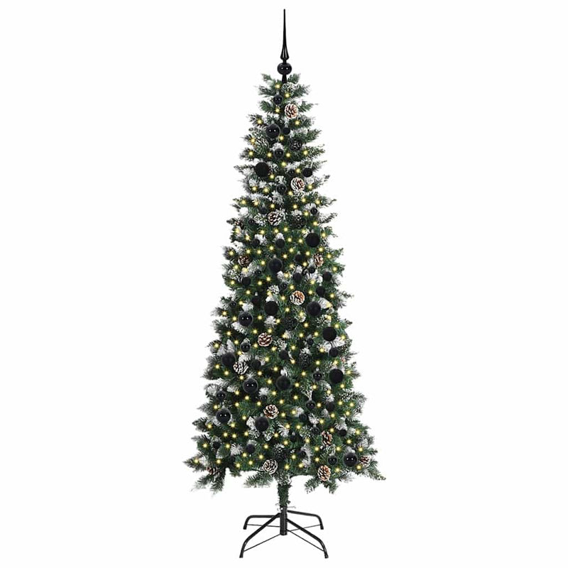 ギャラリービューアに画像をロードする, Vidaxl kunstkerstboom met 300 led groen 210 cm pvc en plastic en staal