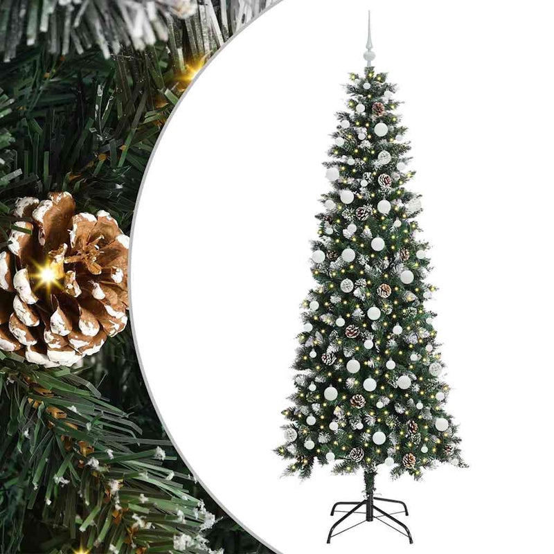 ギャラリービューアに画像をロードする, Vidaxl kunstkerstboom met 300 led groen 210 cm pvc en plastic en staal