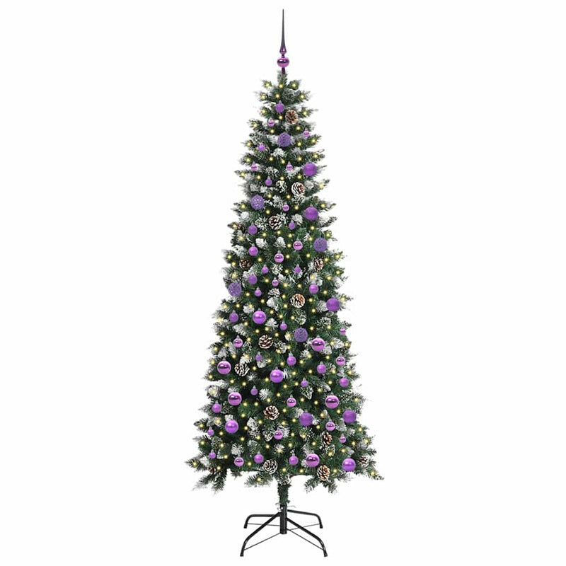 ギャラリービューアに画像をロードする, Vidaxl kunstkerstboom met 300 led groen 210 cm pvc en plastic en staal