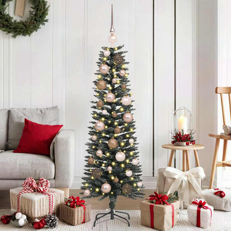 Afbeelding laden in galerijviewer, Vidaxl kunstkerstboom met 150 led groen 120 cm pvc en plastic en staal