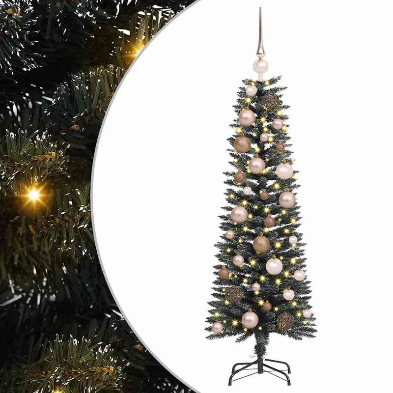 Afbeelding laden in galerijviewer, Vidaxl kunstkerstboom met 150 led groen 120 cm pvc en plastic en staal