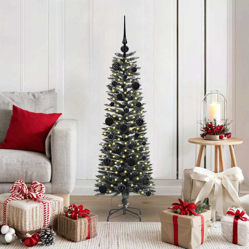 Afbeelding laden in galerijviewer, Vidaxl kunstkerstboom met 150 led groen 120 cm pvc en plastic en staal