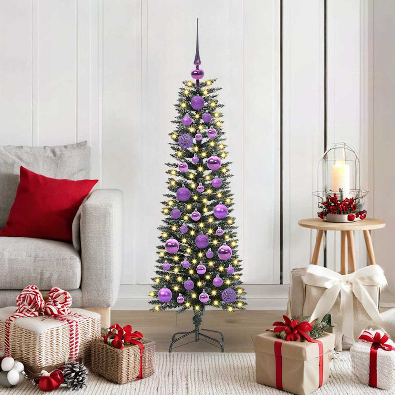 Afbeelding laden in galerijviewer, Vidaxl kunstkerstboom met 150 led groen 120 cm pvc en plastic en staal