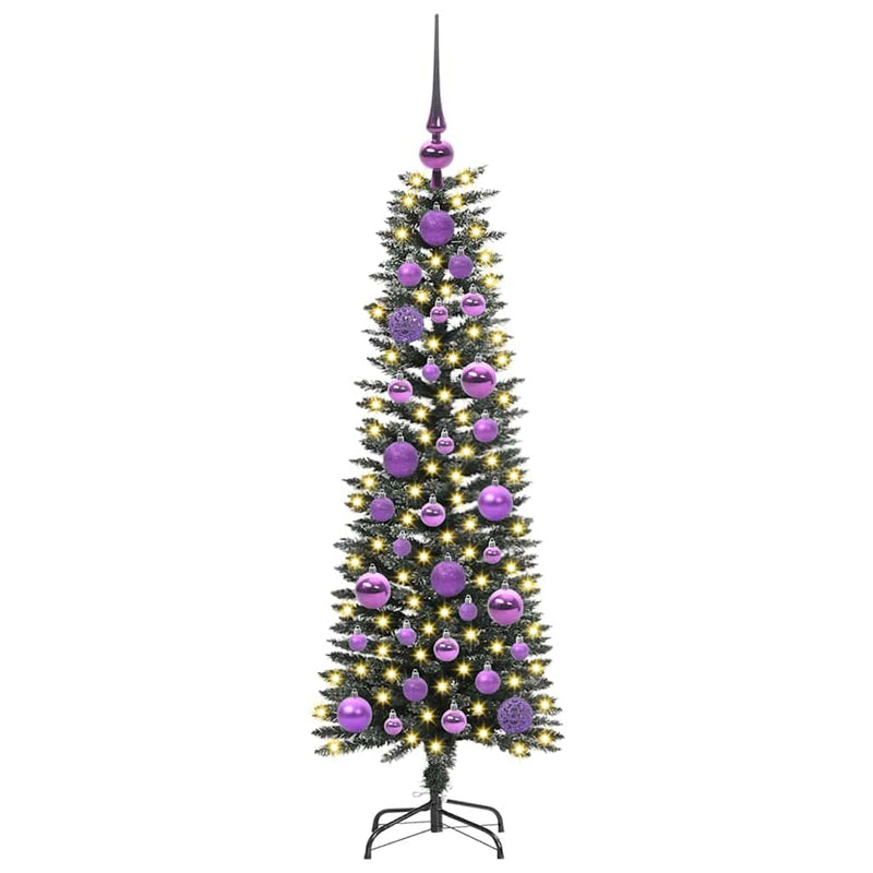 Afbeelding laden in galerijviewer, Vidaxl kunstkerstboom met 150 led groen 120 cm pvc en plastic en staal