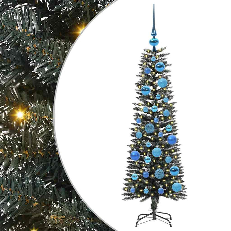 Afbeelding laden in galerijviewer, Vidaxl kunstkerstboom met 150 led groen 120 cm pvc en plastic en staal