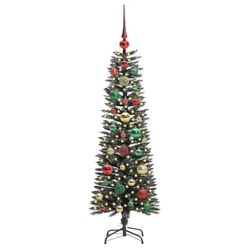 Afbeelding laden in galerijviewer, Vidaxl kunstkerstboom met 150 led groen 120 cm pvc en plastic en staal