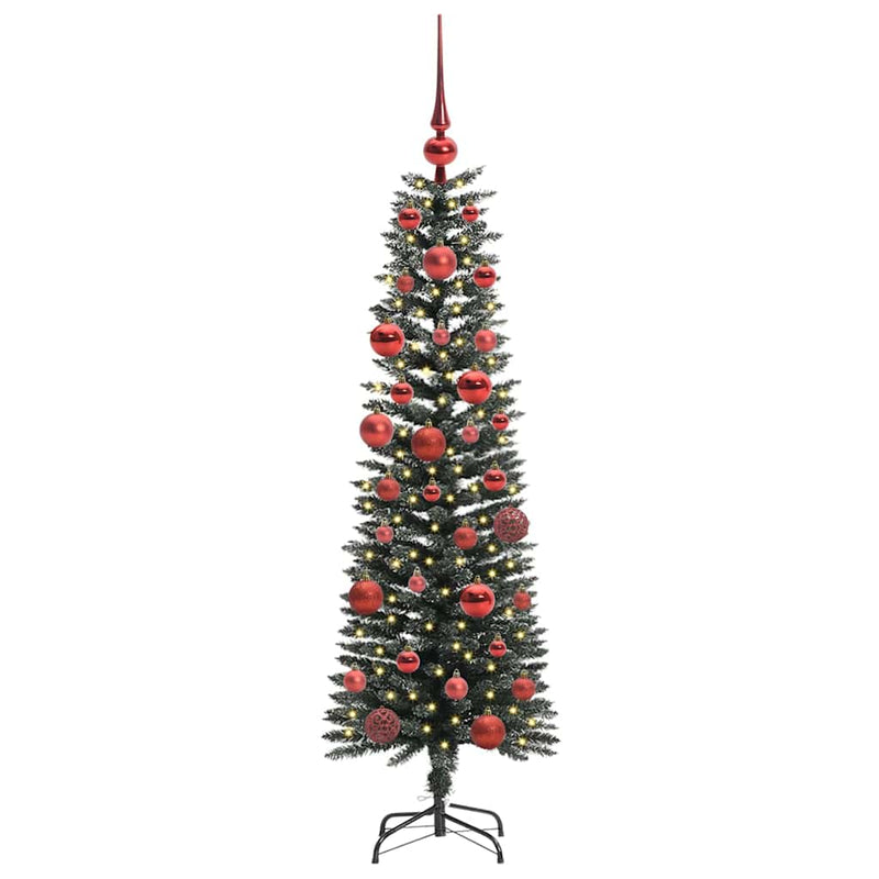 Afbeelding laden in galerijviewer, Vidaxl kunstkerstboom met 150 led groen 150 cm pvc en plastic en staal