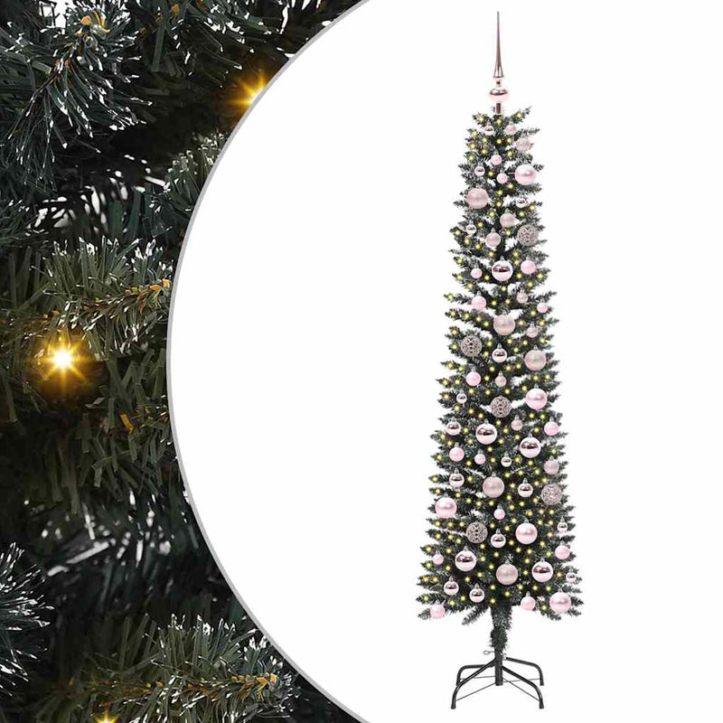 Chargez l'image dans la visionneuse de la galerie, Vidaxl kunstkerstboom met 300 led groen 180 cm pvc en plastic en staal