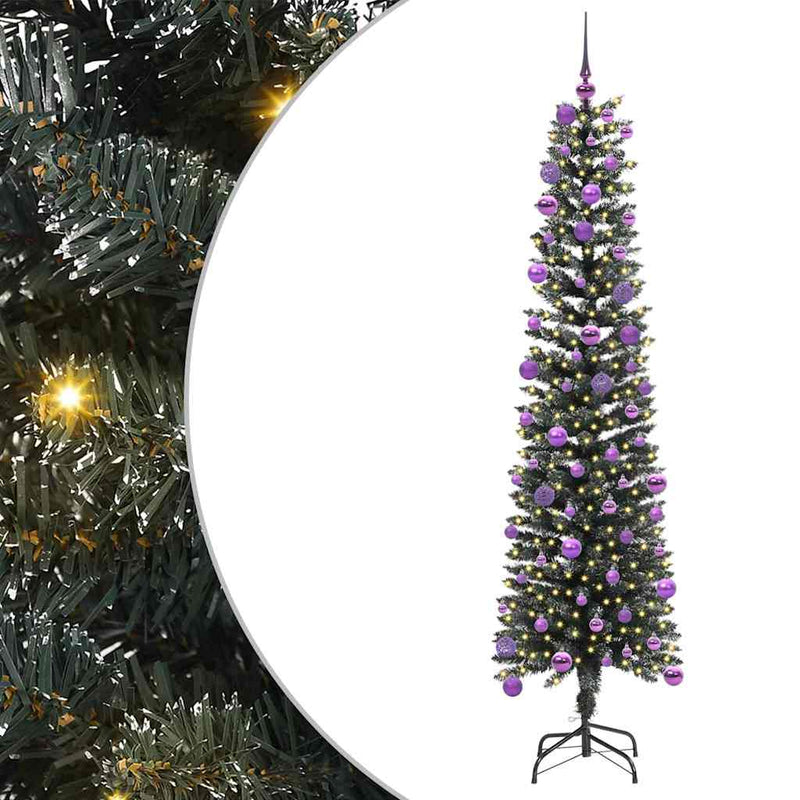 Chargez l'image dans la visionneuse de la galerie, Vidaxl kunstkerstboom met 300 led groen 180 cm pvc en plastic en staal