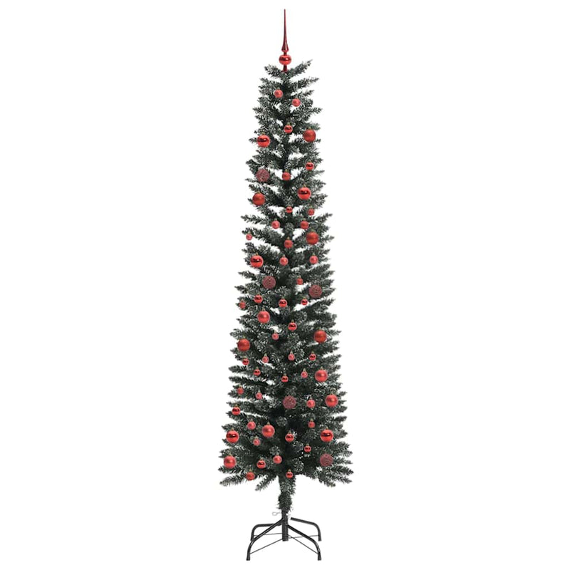 Chargez l'image dans la visionneuse de la galerie, Vidaxl kunstkerstboom met 300 led groen 210 cm pvc en plastic en staal