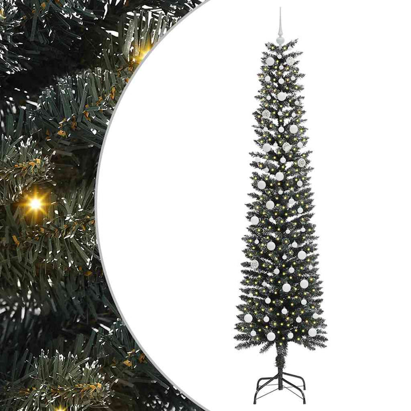 Chargez l'image dans la visionneuse de la galerie, Vidaxl kunstkerstboom met 300 led groen 240 cm pvc en plastic en staal