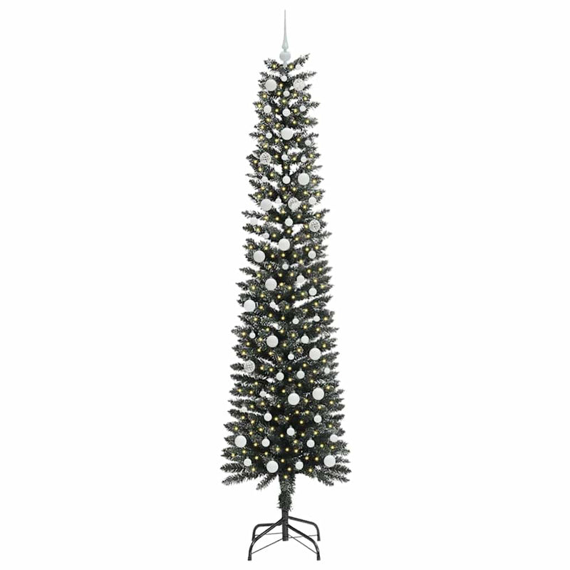 Chargez l'image dans la visionneuse de la galerie, Vidaxl kunstkerstboom met 300 led groen 240 cm pvc en plastic en staal