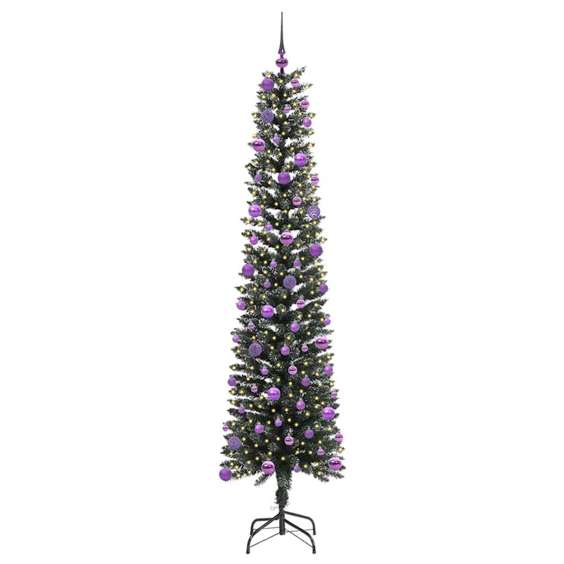 Chargez l'image dans la visionneuse de la galerie, Vidaxl kunstkerstboom met 300 led groen 240 cm pvc en plastic en staal