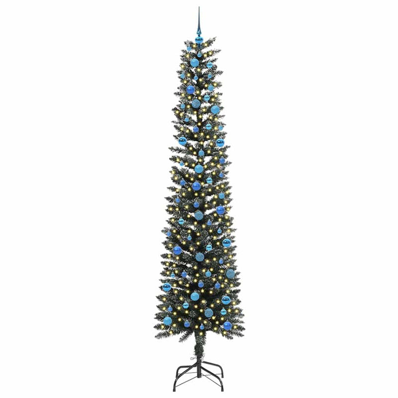 Chargez l'image dans la visionneuse de la galerie, Vidaxl kunstkerstboom met 300 led groen 240 cm pvc en plastic en staal