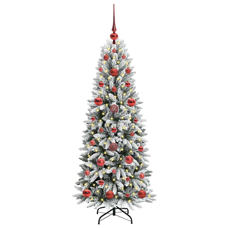 Afbeelding laden in galerijviewer, Vidaxl kunstkerstboom wit 120 cm pvc en plastic en staal en pe