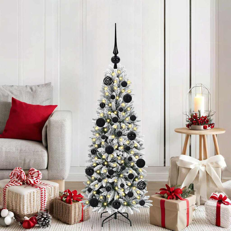 Afbeelding laden in galerijviewer, Vidaxl kunstkerstboom wit 120 cm pvc en plastic en staal en pe