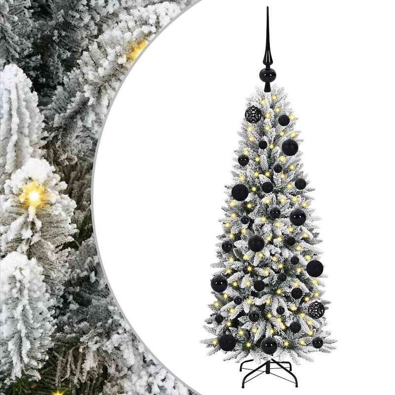 Afbeelding laden in galerijviewer, Vidaxl kunstkerstboom wit 120 cm pvc en plastic en staal en pe