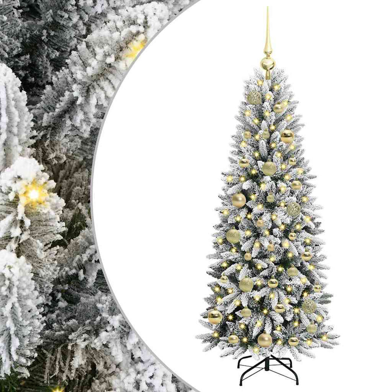 Afbeelding laden in galerijviewer, Vidaxl kunstkerstboom wit 120 cm pvc en plastic en staal en pe