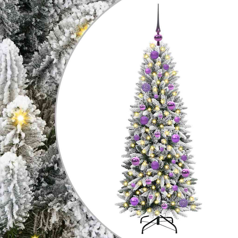 Afbeelding laden in galerijviewer, Vidaxl kunstkerstboom wit 120 cm pvc en plastic en staal en pe
