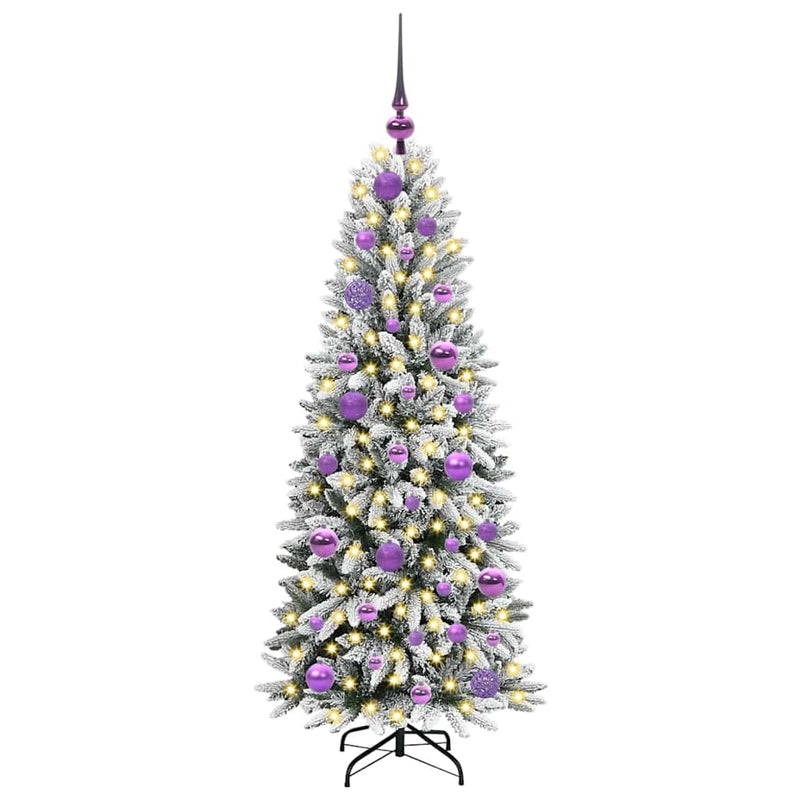 Afbeelding laden in galerijviewer, Vidaxl kunstkerstboom wit 120 cm pvc en plastic en staal en pe