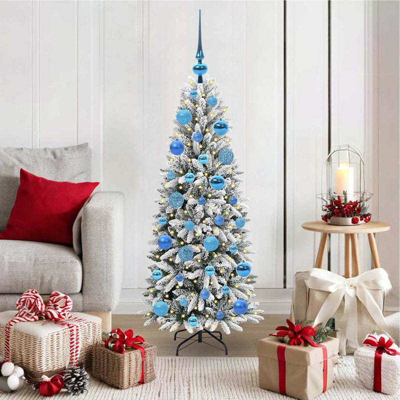Afbeelding laden in galerijviewer, Vidaxl kunstkerstboom wit 120 cm pvc en plastic en staal en pe