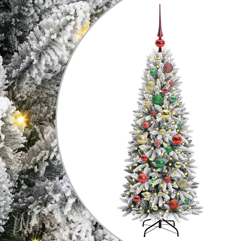 Afbeelding laden in galerijviewer, Vidaxl kunstkerstboom wit 120 cm pvc en plastic en staal en pe