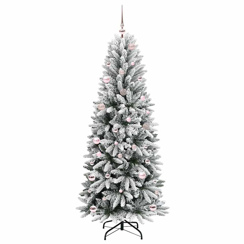Afbeelding laden in galerijviewer, Vidaxl kunstkerstboom wit 150 cm pvc en plastic en staal en pe