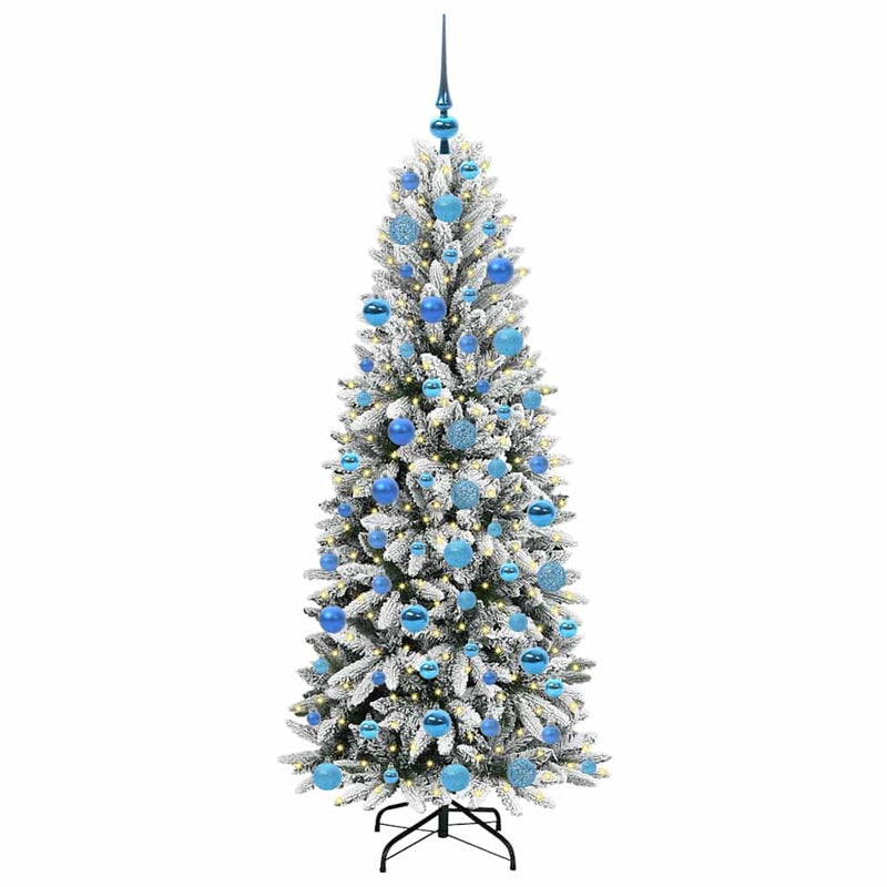 Afbeelding laden in galerijviewer, Vidaxl kunstkerstboom wit 180 cm pvc en plastic en staal en pe