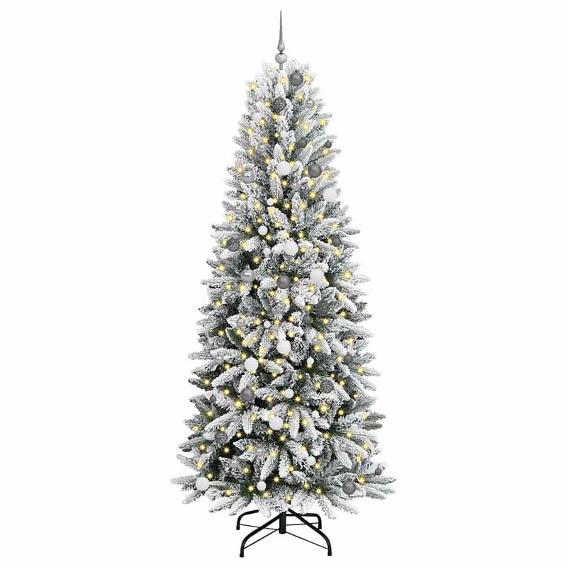 ギャラリービューアに画像をロードする, Vidaxl kunstkerstboom wit 240 cm pvc en plastic en staal en pe
