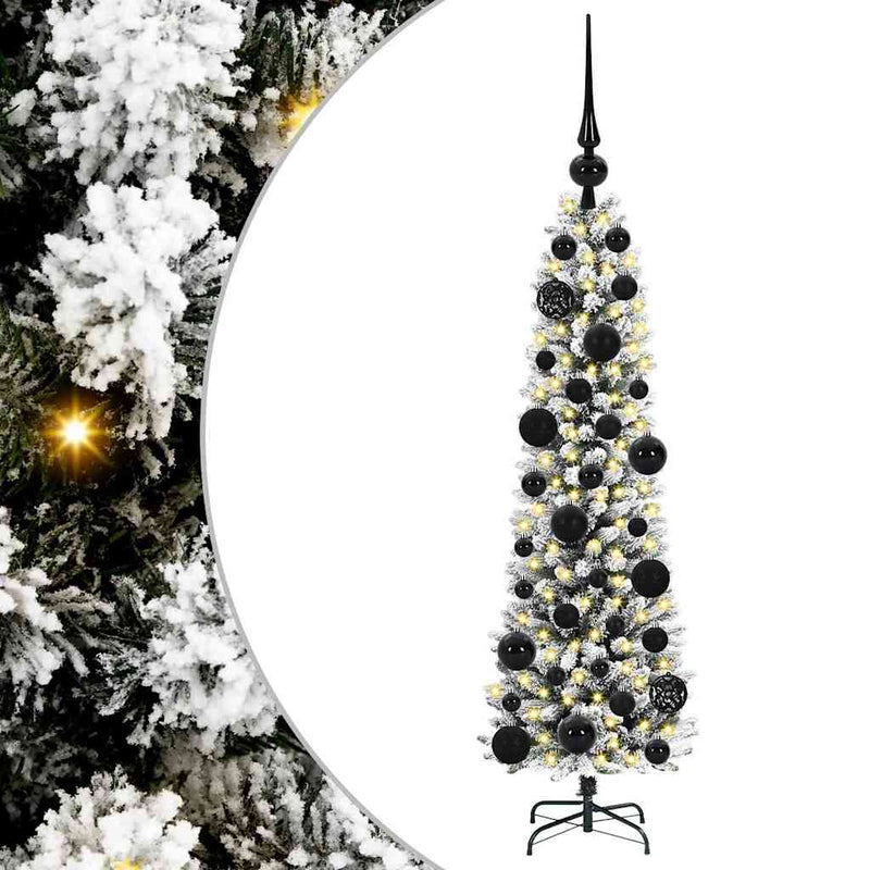 Afbeelding laden in galerijviewer, Vidaxl kunstkerstboom met 150 led wit 120 cm pvc en metaal en plastic
