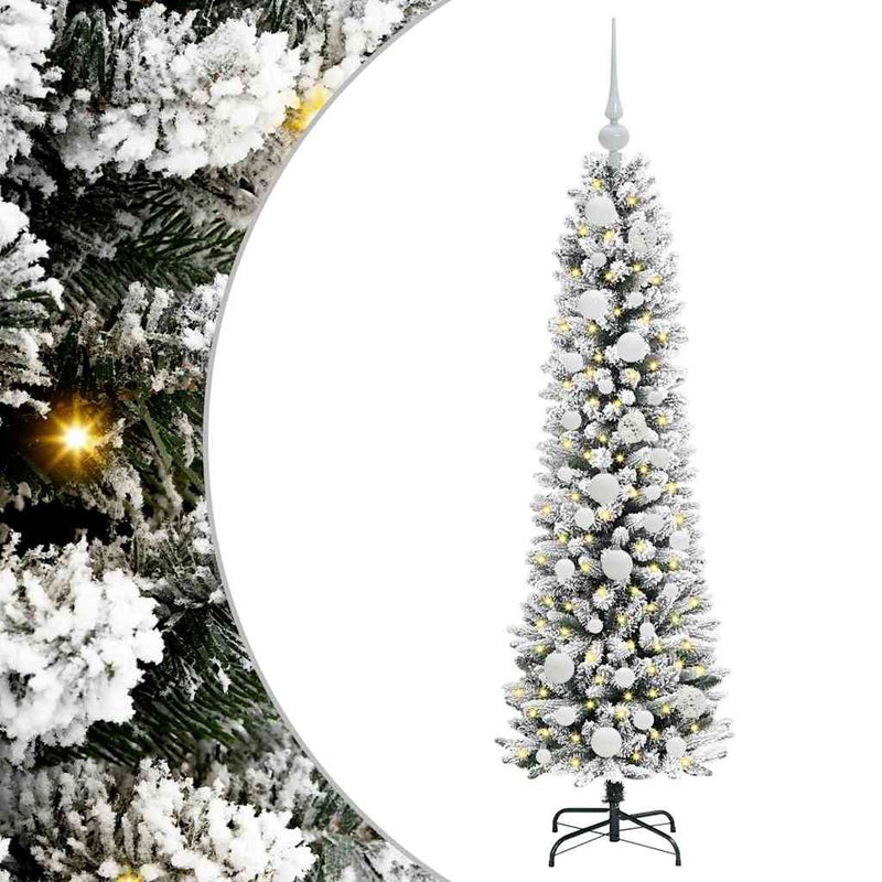 Afbeelding laden in galerijviewer, Vidaxl kunstkerstboom met 150 led wit 120 cm pvc en metaal en plastic
