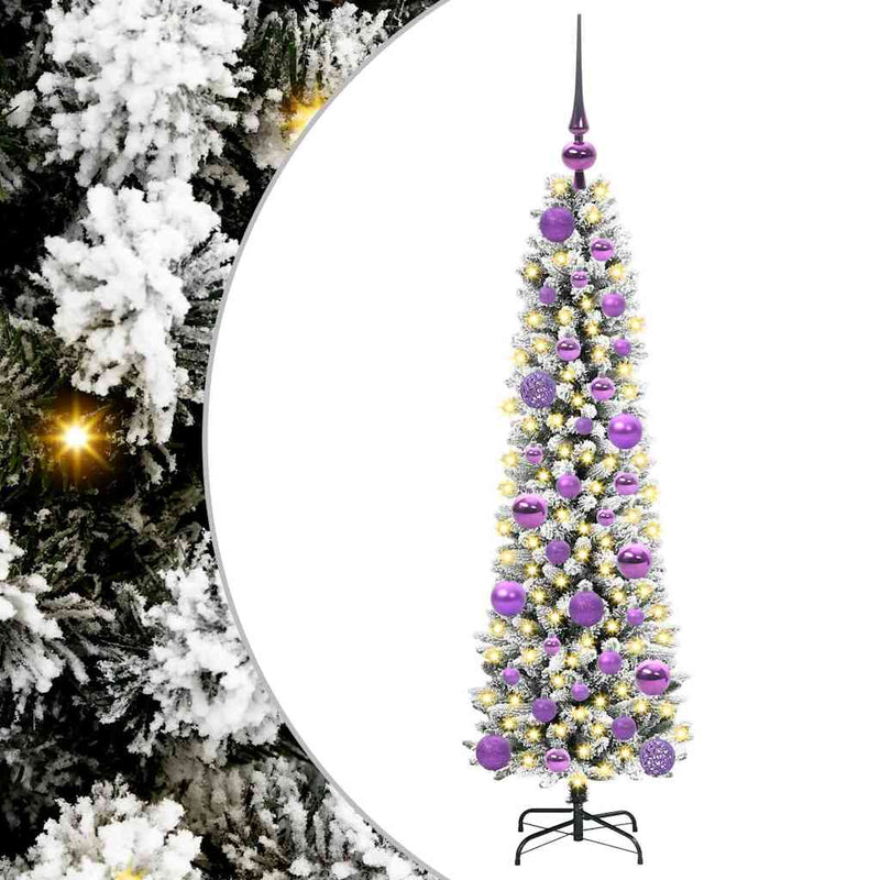 Afbeelding laden in galerijviewer, Vidaxl kunstkerstboom met 150 led wit 120 cm pvc en metaal en plastic