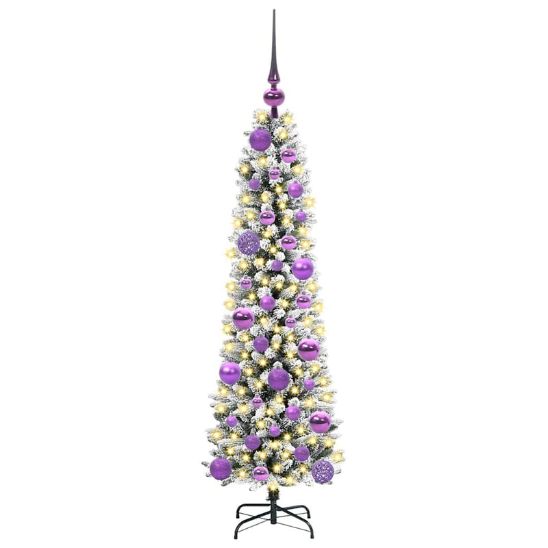 Afbeelding laden in galerijviewer, Vidaxl kunstkerstboom met 150 led wit 120 cm pvc en metaal en plastic
