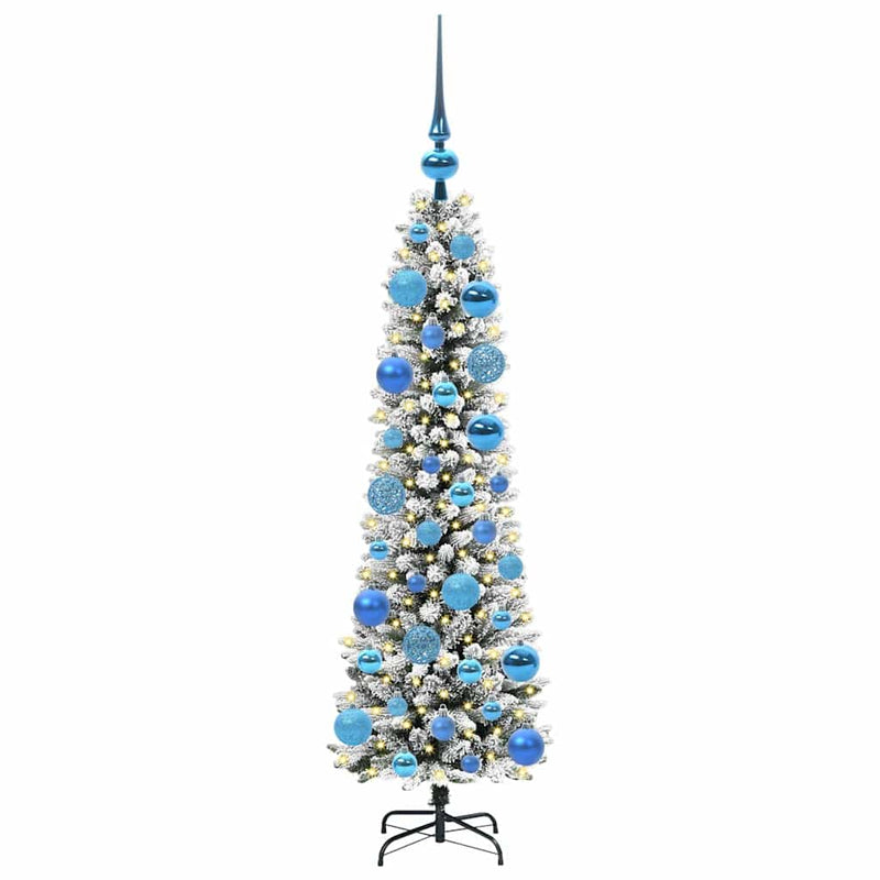 Afbeelding laden in galerijviewer, Vidaxl kunstkerstboom met 150 led wit 120 cm pvc en metaal en plastic