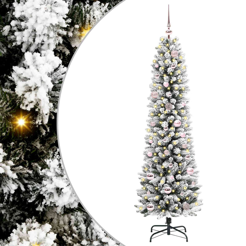 Chargez l'image dans la visionneuse de la galerie, Vidaxl kunstkerstboom met 150 led wit 150 cm pvc en metaal en plastic