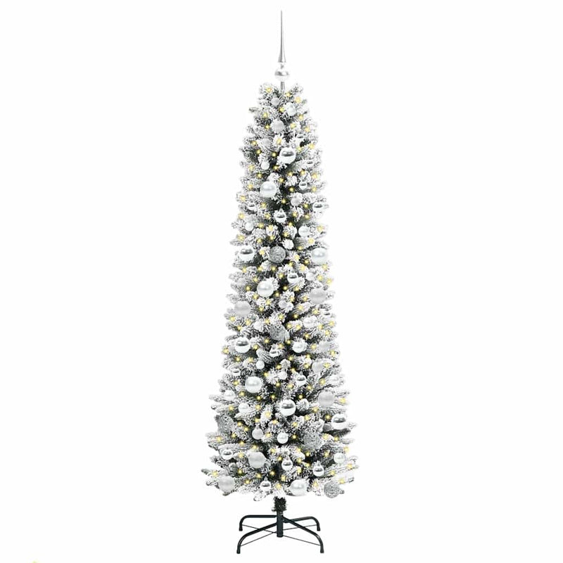 ギャラリービューアに画像をロードする, Vidaxl kunstkerstboom met 300 led wit 180 cm pvc en metaal en plastic