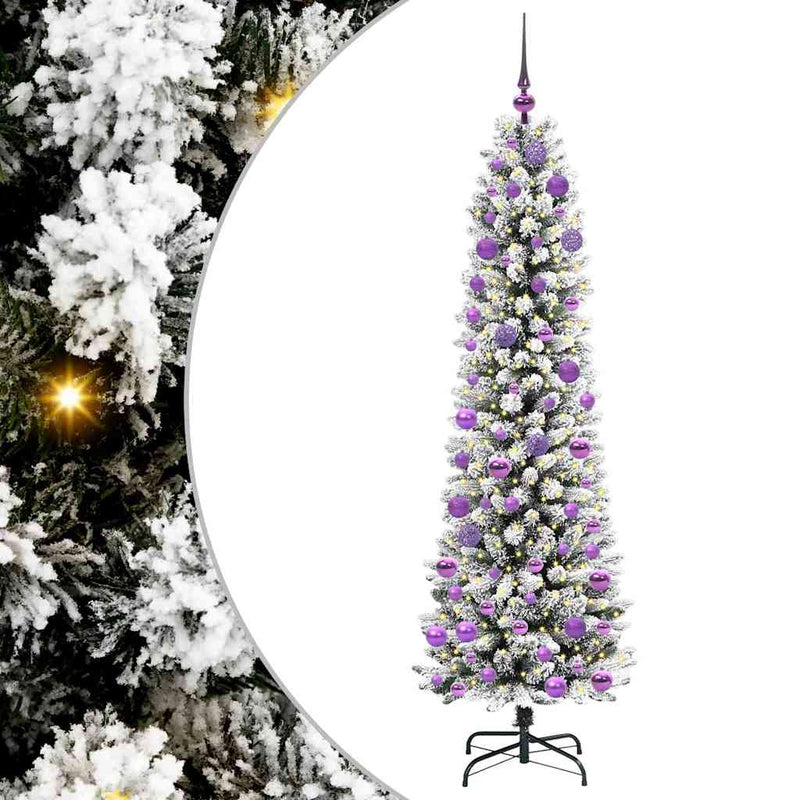 ギャラリービューアに画像をロードする, Vidaxl kunstkerstboom met 300 led wit 180 cm pvc en metaal en plastic