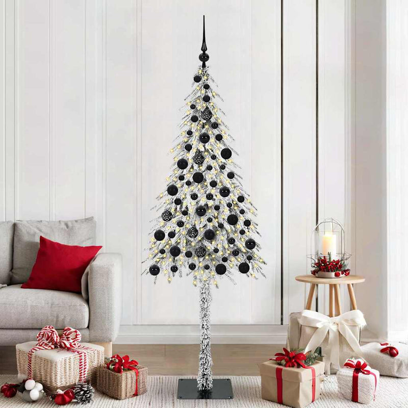 ギャラリービューアに画像をロードする, Vidaxl kerstboom met 300 led met standaard wit 180 cm pe en staal