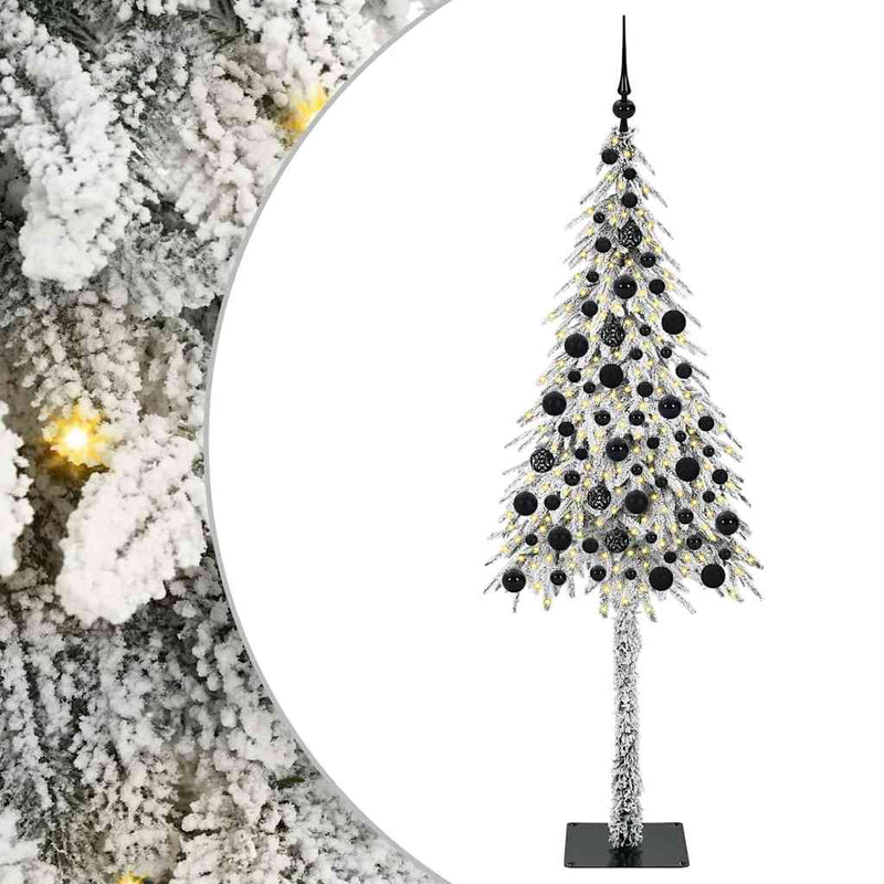 ギャラリービューアに画像をロードする, Vidaxl kerstboom met 300 led met standaard wit 180 cm pe en staal